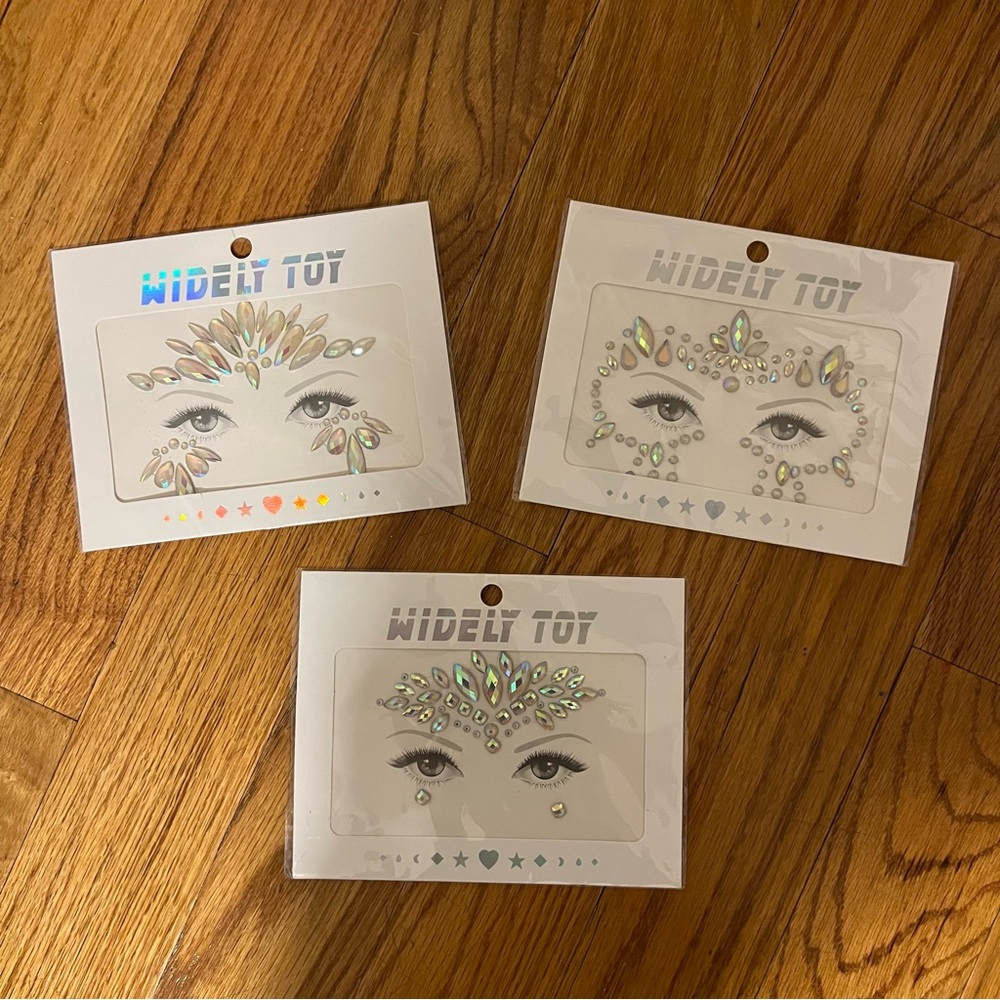 Silver Face Gems 3 Sets NWT
